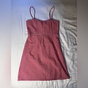 Brandy Melville Red and White Gingham Sundress